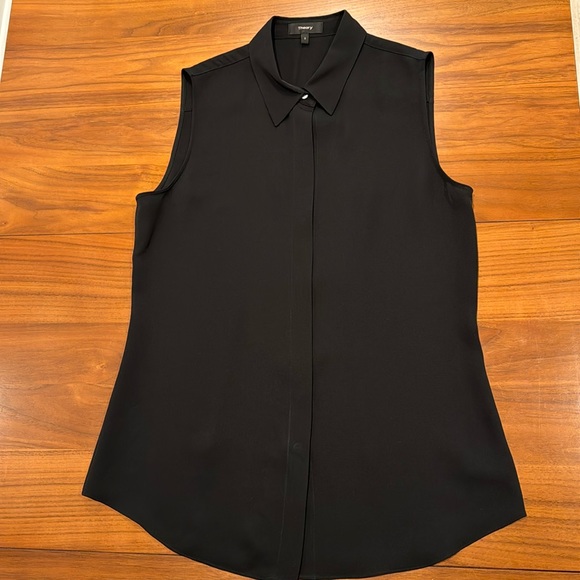 Theory silk sleeveless blouse - Picture 2 of 6